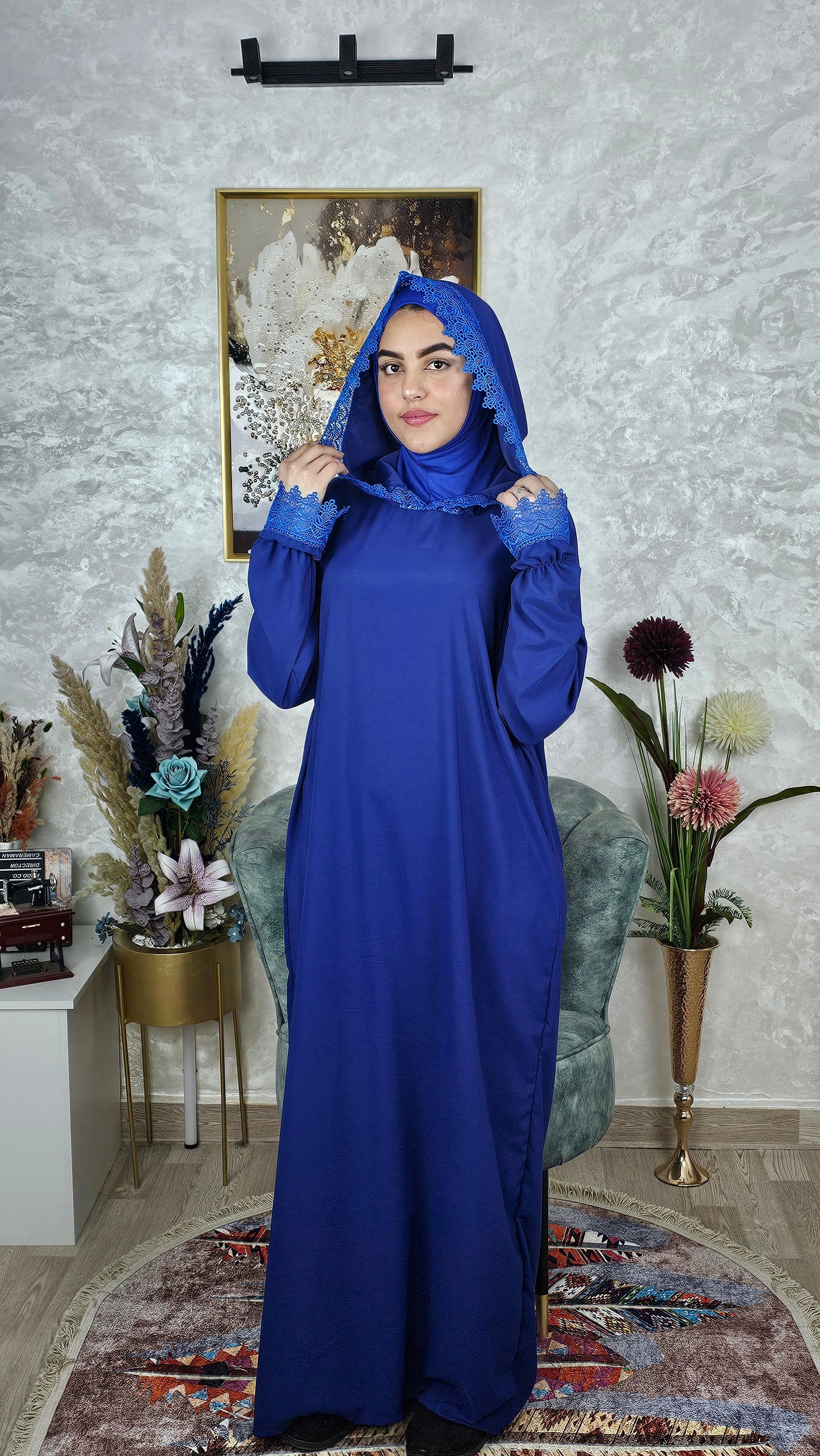 Abaya de prière avec bonnet intégré