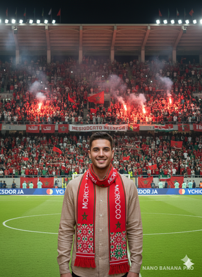 Écharpe Officielle Maroc – CAN 2025