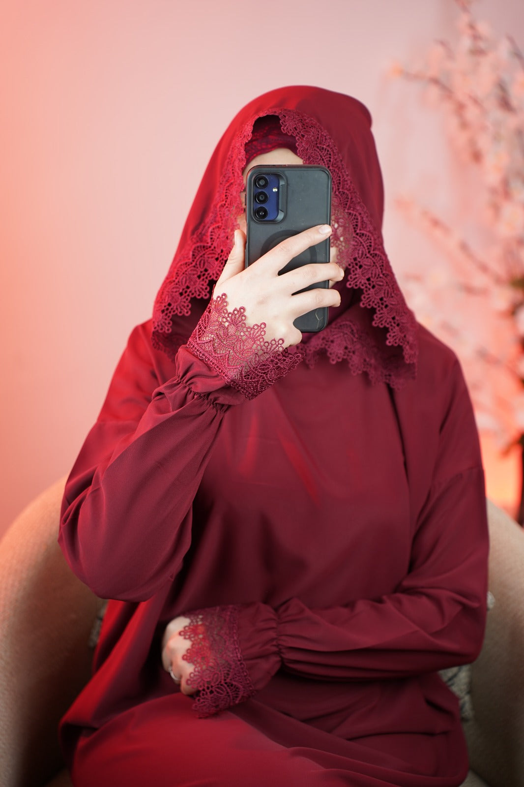 Abaya de prière avec bonnet intégré