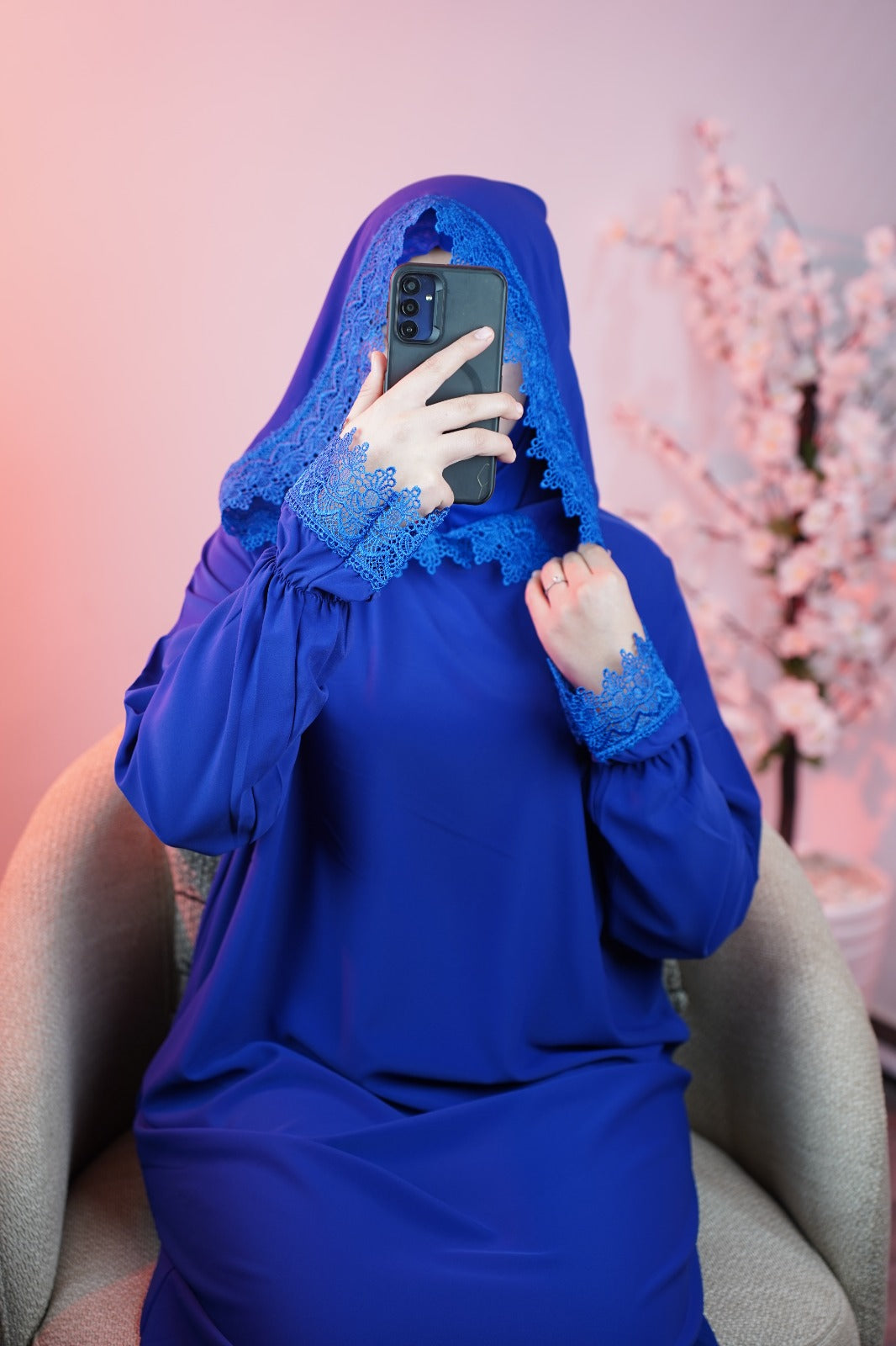 Abaya de prière avec bonnet intégré