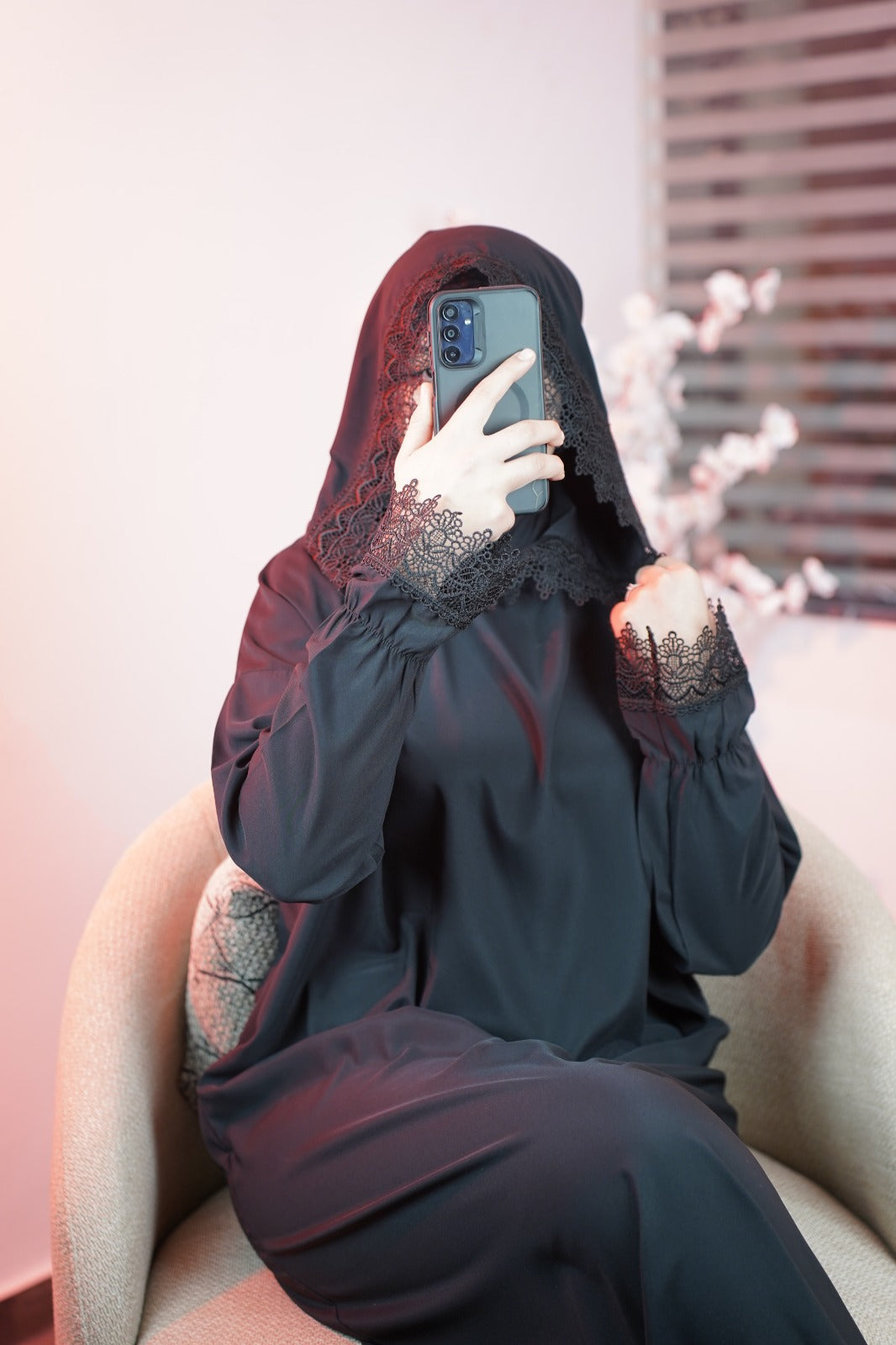 Abaya de prière avec bonnet intégré