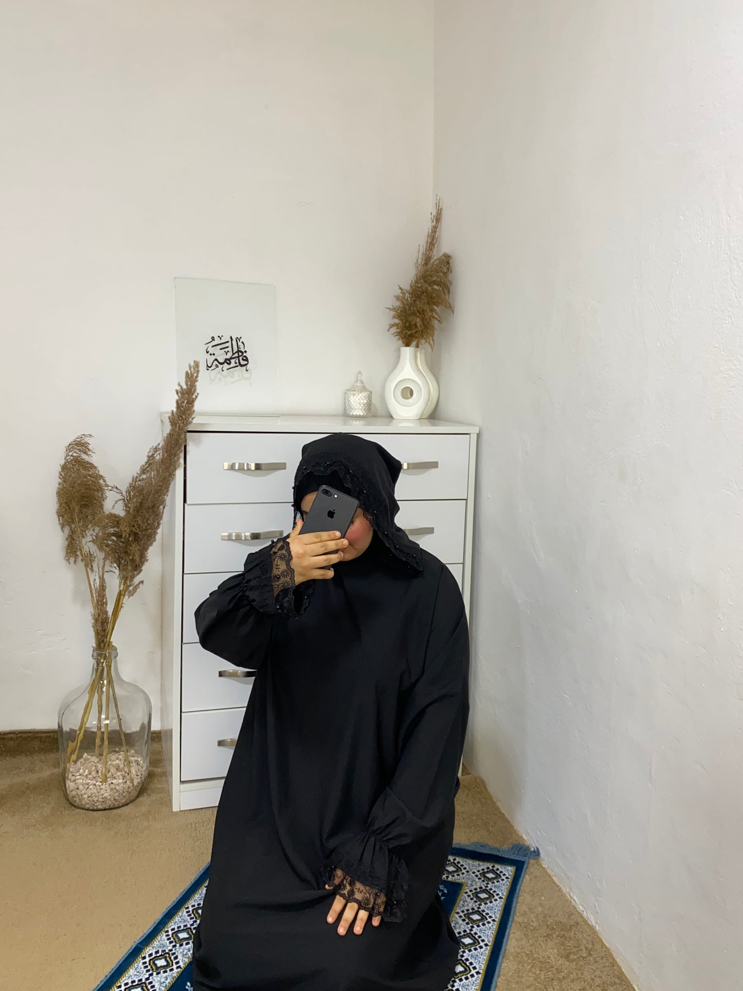 Abaya de prière avec bonnet intégré