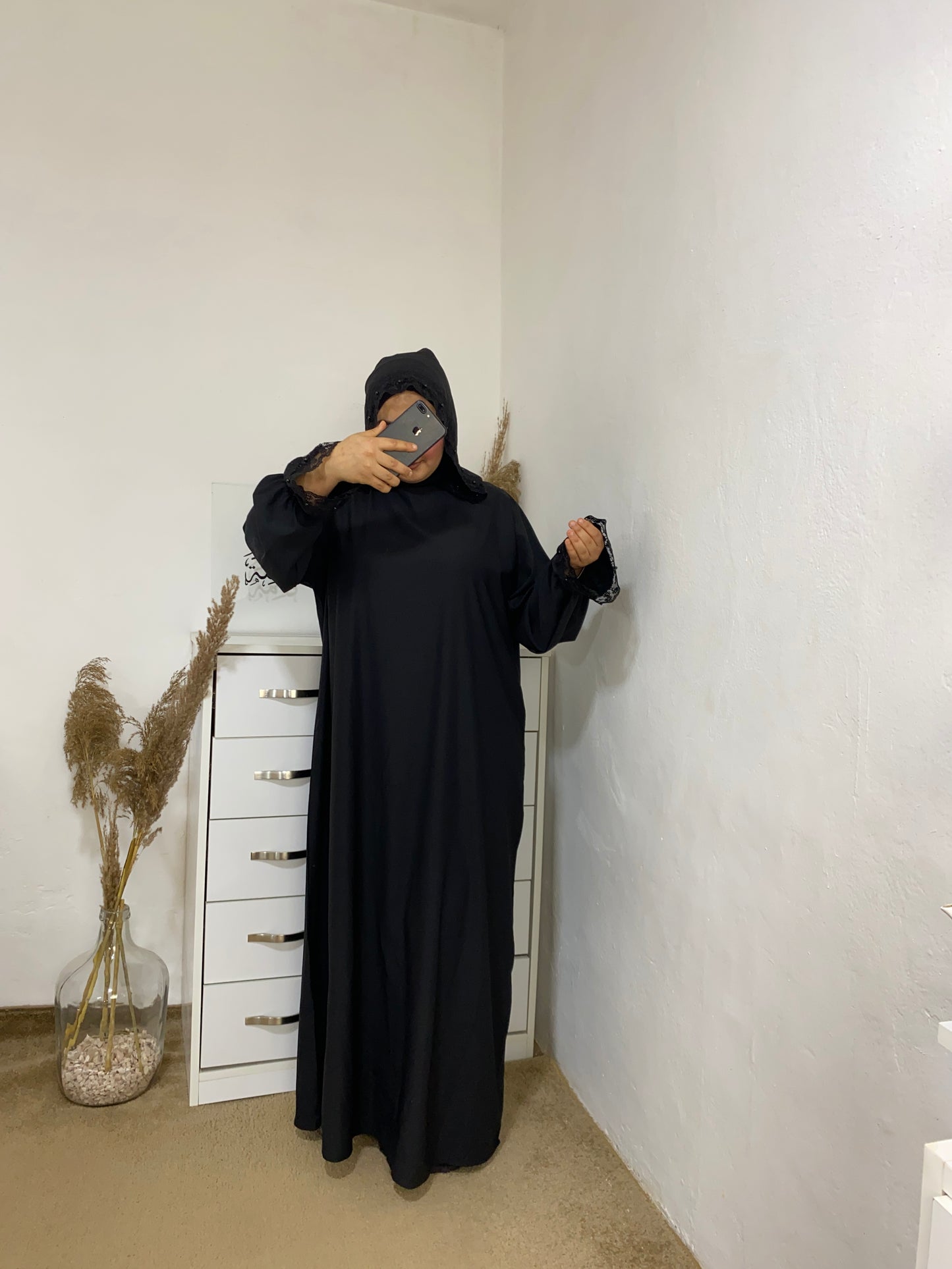 Abaya de prière avec bonnet intégré