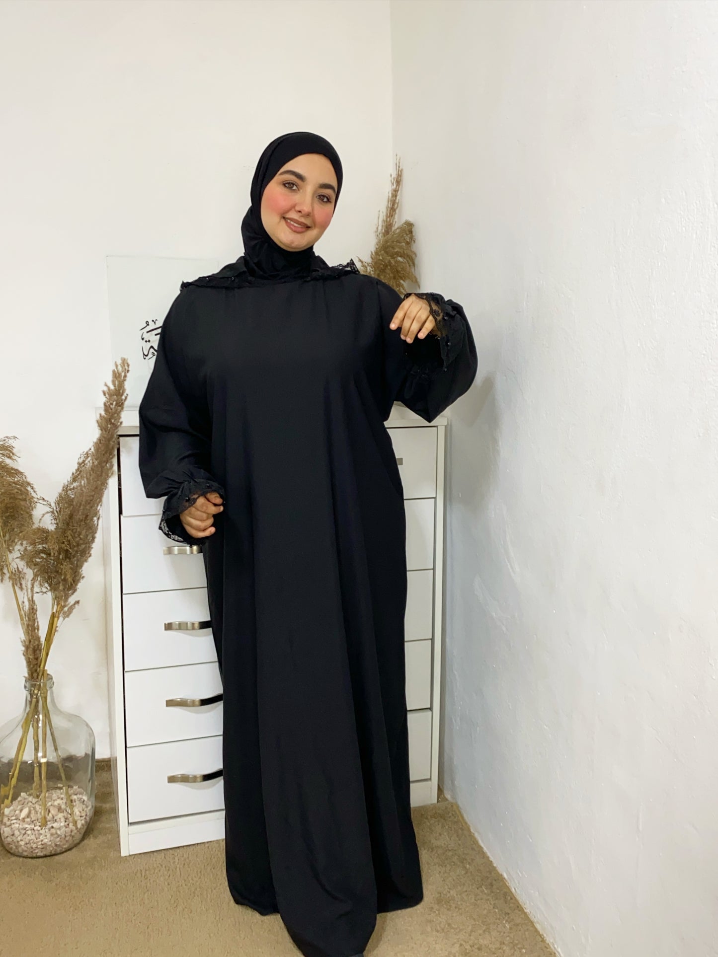 Abaya de prière avec bonnet intégré