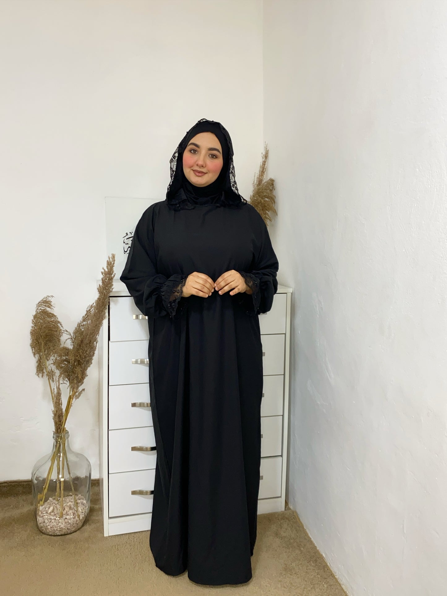 Abaya de prière avec bonnet intégré
