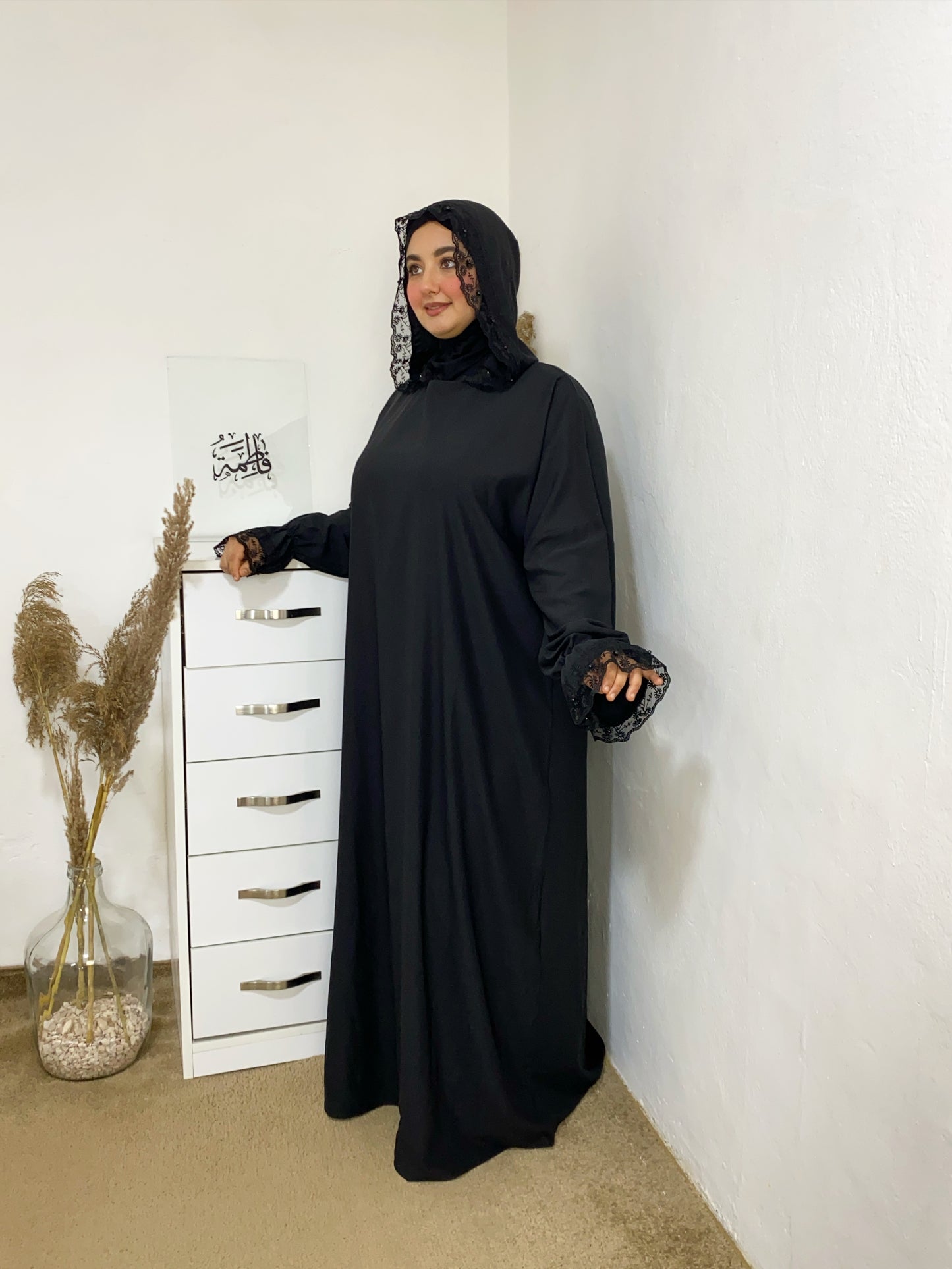 Abaya de prière avec bonnet intégré