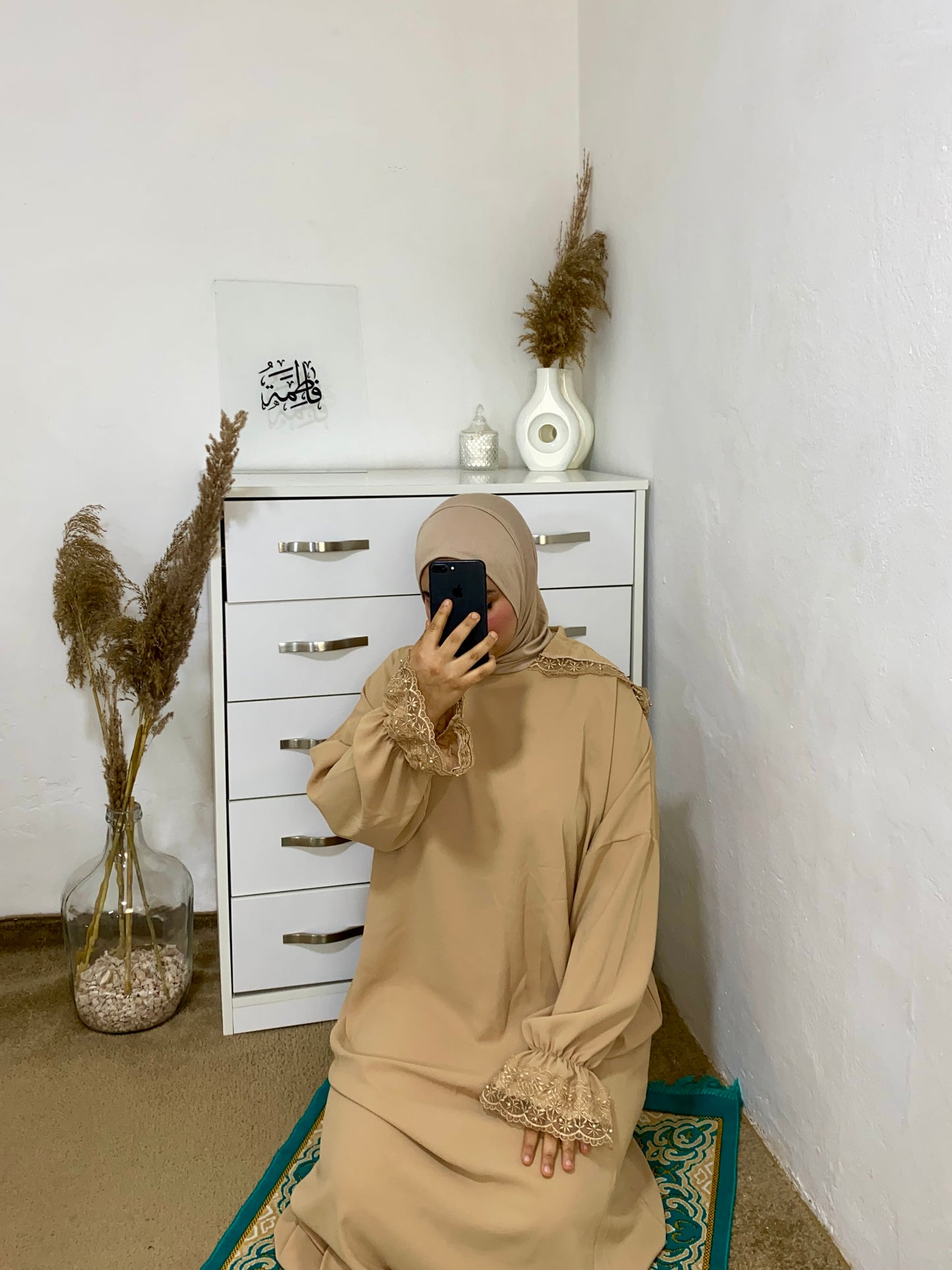 Abaya de prière avec bonnet intégré