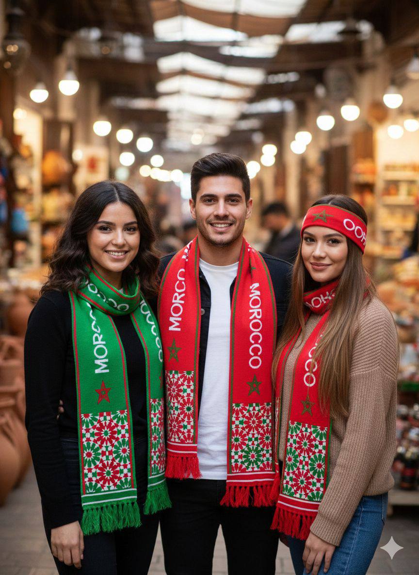 Écharpe Officielle Maroc – CAN 2025