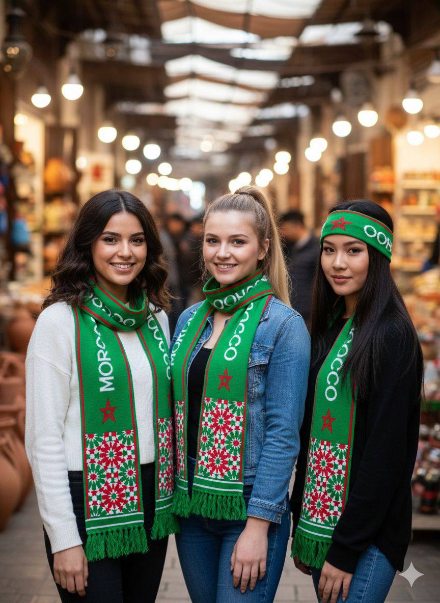 Écharpe Officielle Maroc – CAN 2025